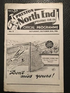 20.10.1956. Preston North End v Bolton Wanderers (Div 1). - Picture 1 of 2