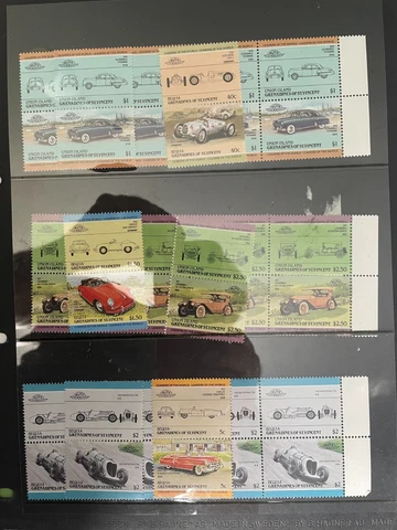Car / Transport thematics superb page of Grenadines of St. Vincent MNH Cover