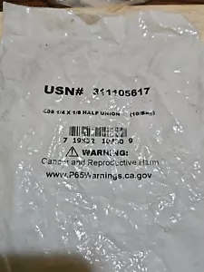 ANDERSON 1/4" Male Flare x 1/8" MNPT Half Union Male Connector - Bag Of 10 - Picture 1 of 5