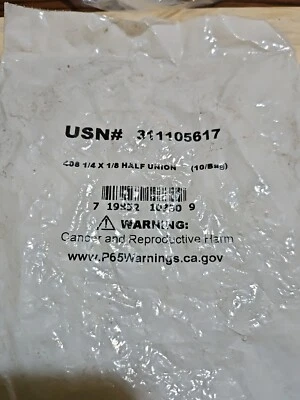 ANDERSON 1/4" Male Flare x 1/8" MNPT Half Union Male Connector -  Bag Of 10 - Image 1 of 4