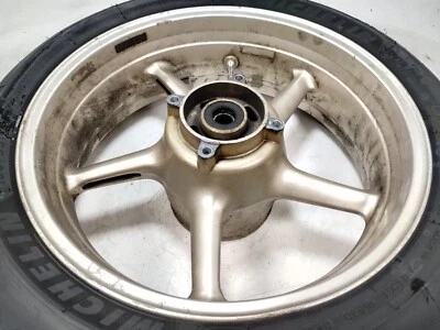 2012 Triumph 675 Street Triple R Rear Wheel Rim STRAIGHT (no tire) 17" X 5.50 - Image 1 of 4