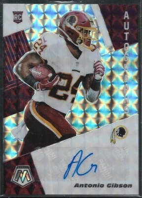 2020 Panini Mosaic Antonio Gibson Rookie RC Auto Prizm Washington Football Team - Image 1 of 2