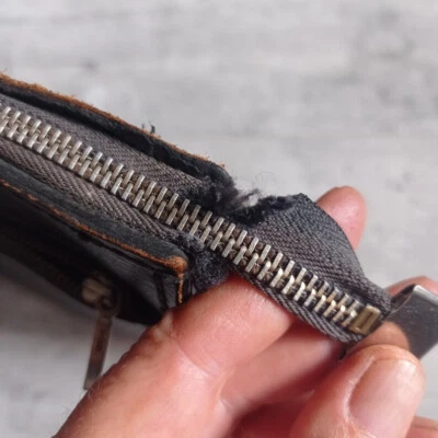 Serviette vintage porte document vintage noire cuir année 90 sacoche TEXIER - Photo 1/4