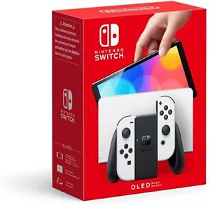 Nintendo Switch OLED (White)  Handheld Console - 64GB  - Picture 1 of 6