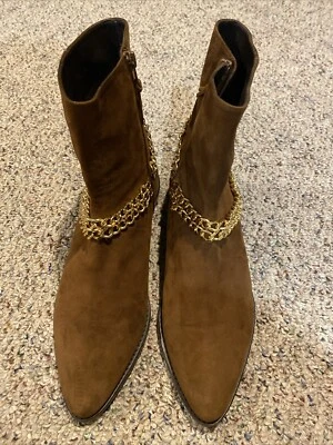 Stuart Weitzman цепочка замшевые кожаные ботинки размер: 91/2 - Изображение 1 из 4