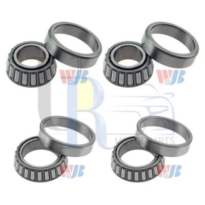 WJB 4 peças rolamento de roda externa interna dianteira e conjunto de corrida para Ford F-250 1973-1985 - Imagem 1 de 4