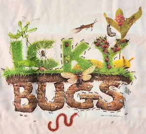 CAMISETA ICKY BUGS NUEVA SIN ETIQUETAS NIÑO NIÑO M MED Naturaleza Espeluznante Crawler - Imagen 1 de 5