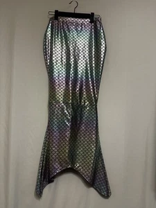 Disfraz Falda Cola Sirena Justicia Niñas Talla L Multicolor Vestir Bajo el Agua Mar - Imagen 1 de 4