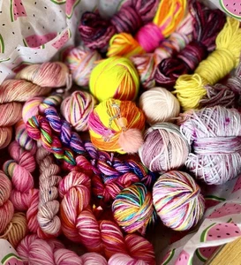 4ply Weight Hand Dyed Merino & Nylon Customisable Scrappy Sock Boxes 125g - Picture 1 of 11