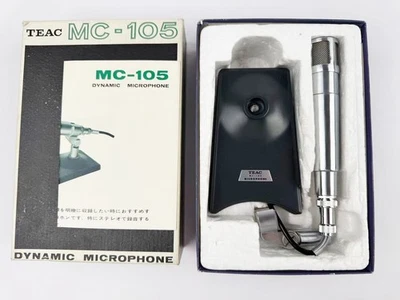 Microfone unidirecional dinâmico caixa aberta vintage década de 1960 TEAC MC-105 NOVO EM FOLHA - Imagem 1 de 4