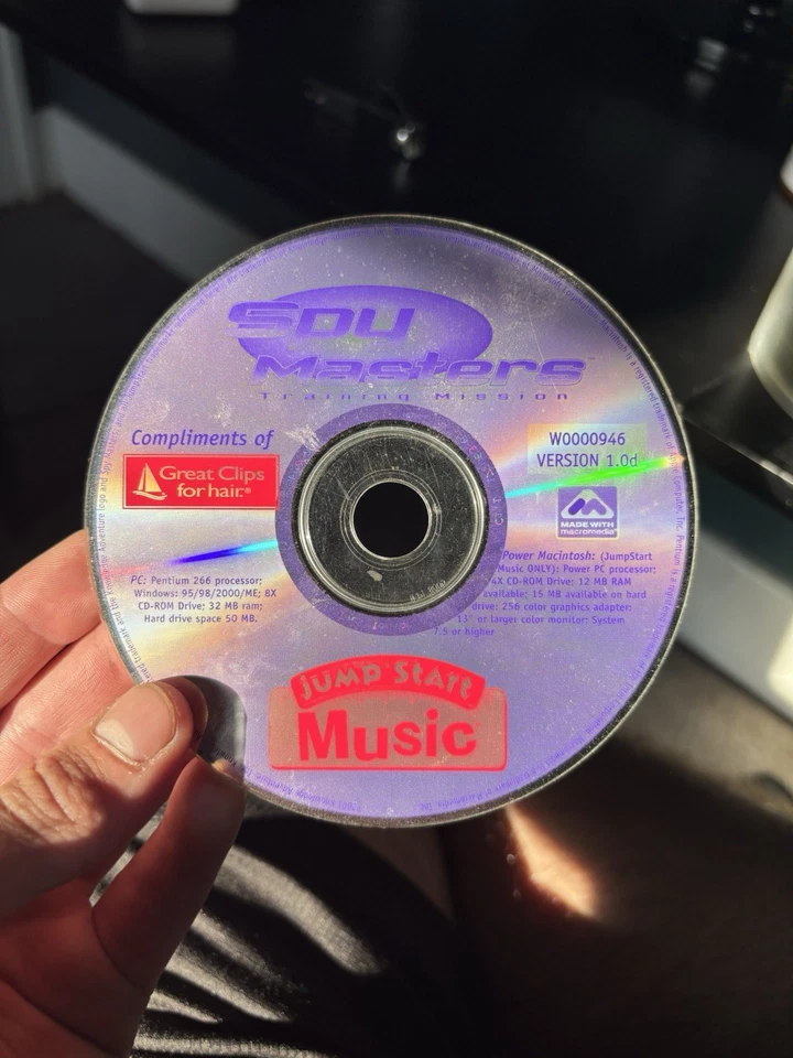 Vintage Spy Masters Training Mission Jump Start Music PC Disc Computer Game - Image 1 of 1