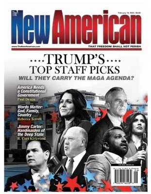 DONALD TRUMP Magazine February 10, 2025 Top Staff Picks - The New American Foto 1 de 4