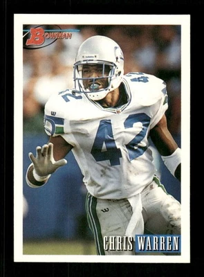 1993 Bowman #307 Chris Warren NM Near Mint Seahawks BXCP17 - Image 1 of 2
