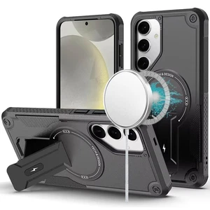 Funda para Samsung S25/S24 círculo magnético agarre resistente soporte + vidrio templado - Imagen 1 de 12