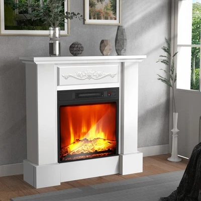 Electric Fireplace Electric Fireplace with Heater 2000W Freestanding Fireplace Lqgjngmrwcnuhgnm - Image 1 of 4