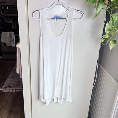 Vestido sin mangas Alice + Olivia espalda cruzada para mujer talla grande blanco viscosa lino $150 Foto 1 de 4