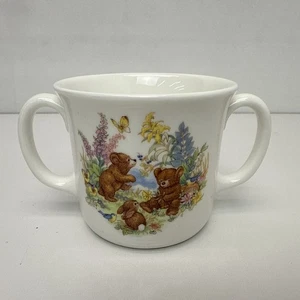 Taza/taza infantil vintage Royal Doulton OSOS DE MIEL con doble mango porcelana de hueso - Imagen 1 de 6
