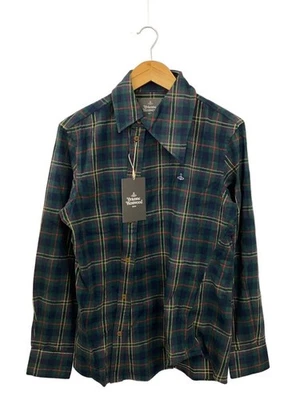 Mens Vivienne Westwood Vivienne Westwood MAN Long Sleeve Shirt 48 Cotton GRN Che - Image 1 of 4