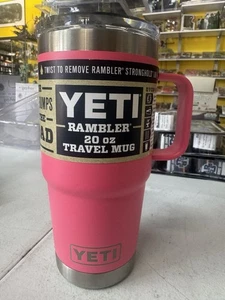 Yeti Rambler 20 oz Becher mit S Deckel in seltenem tropischem Pink Neu mit Etikett siehe Bilder Starbucks - Bild 1 von 7