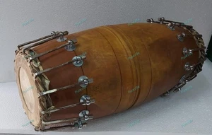 Nuevo Mridangam indio del sur de la India 24" con bolsa acolchada - Imagen 1 de 7