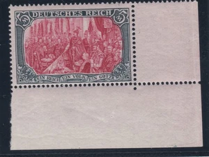 Prachtstück 1902 Freimarke Mi. 81 Aa Postfrisch ** Geprüft mit Eckrand - Picture 1 of 3