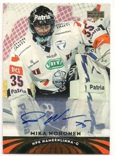 Mika Noronen 04-05 Upper Deck All World Edition Autograph Signature