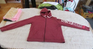 Damen Herren Trainings Jacke Gr L Marke Uncle Sam Sport Jacke mit Kapuze - Bild 1 von 9