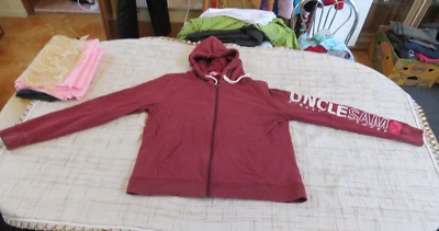 Damen Herren Trainings Jacke Gr L  Marke Uncle Sam Sport Jacke mit Kapuze - Bild 1 von 4