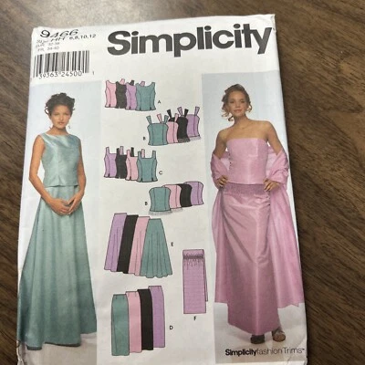Simplicity fashion trims evening gown size 6,8, 10, 12, - Image 1 of 3