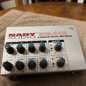 Nady audio 4-Channel Stereo Mini Mixer Mixer MM-242