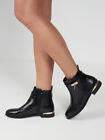 Womens Ankle Buckle Fashion Flat Low Heel Zip Ladies Chelsea Shoes Boots Size