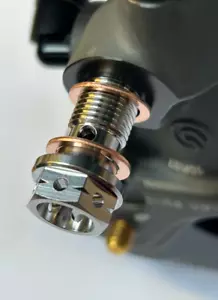 Banjo bolt Titanium Race spec M10x1.0x18mm Brembo 19 x 20 CNC MASTER CYLINDER - Picture 1 of 21