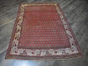 Authentic Vintage Turkish Rug,Geometric Anatolian Tribal Turkish Rug 4.5x6.5 Ft - Picture 1 of 12