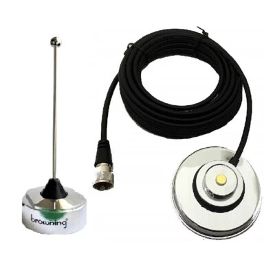 Antenna UHF 450-470 MHz Magnet Mount PL259 Mobile Radio Icom Kenwood Vertex 1/4 - Image 1 of 4