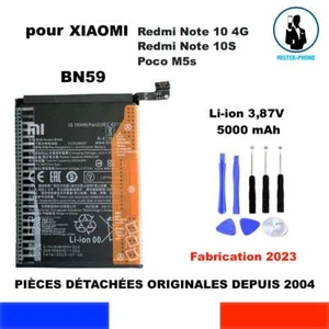 BATTERIE ORIGINE OEM XIAOMI BN59 5000mAh REDMI NOTE 10 4G 10S POCO M5S GENUINE - Photo 1 sur 10
