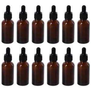 12Pcs 30ml Dropper Bottles 1 oz Liquids Tincture Bottles Essential Oils - Picture 1 of 13