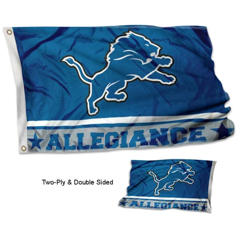 Detroit Lions Allegiance Two Sided Flag Cover