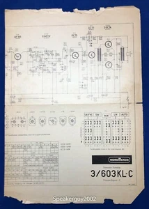 NordMende Schaltplan / Transistor tragbar 3/603KL-C Transita Export C - Bild 1 von 1