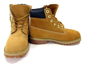 Timberland Shoes 6 Inch Premium Juniors Wheat/Brown Sneakers Men 6 Womens 8 - Picture 1 of 12