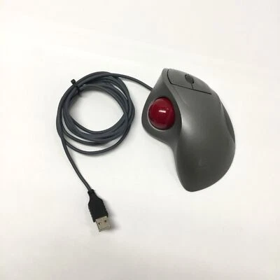 Logitech T-BB18 TrackMan Optical Trackball Mouse, USB, Scroll Wheel - Image 1 of 4