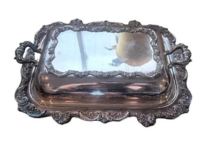 Poole Old English Footed EPC 5012A Divided Serving Dish with Cover/Divider EUC - Picture 1 of 24