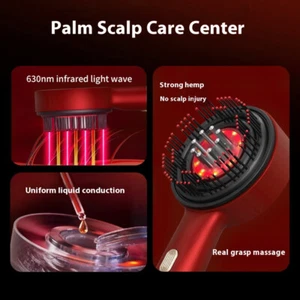 Electric Vibration Massage Comb Hair Follicle Comb Scalp Oil Liquid Applicator - Picture 1 of 19