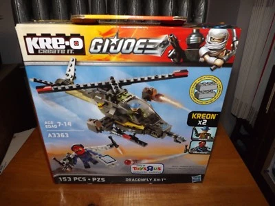KRE-O G.I. JOE DRAGONFLY XH-1 KIT #A3363 TOYSRUS EXCLUSIVE 153 PIECES NIB RARE - Image 1 of 4