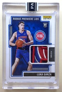 2021-22 PANINI INSTANT NBA ROOKIE PREMIERE LIDS LUKA GARZA RC PATCH 2/10 - Picture 1 of 2