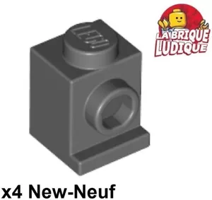 Lego 4x Brique Brick Modified 1x1 Headlight phare gris foncé/dark b gray 4070 - Imagen 1 de 1