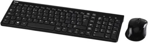 Hama Trento Wireless Keyboard/Mouse Set, UK Layout 1200 DPI Black - FREE P&P - Picture 1 of 4