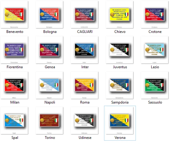 Calcio - Scegli la tua squadra del cuore - frigo calamita da frigorifero magnete - Image 1 of 1