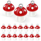 50 mini breloques pendentif champignon pour la fabrication de bijoux