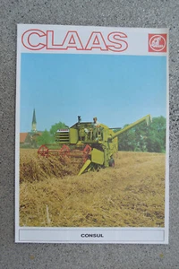 Prospekt CLAAS 1977 Mähdrescher CONSUL - Bild 1 von 1