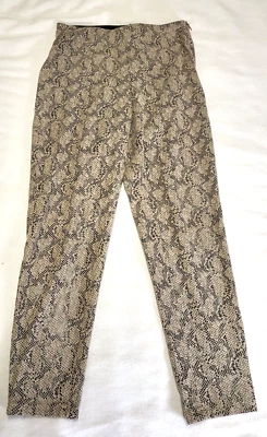Pantalones ajustados con estampado de piel de serpiente de Zara para mujer talla XS Foto 1 de 4